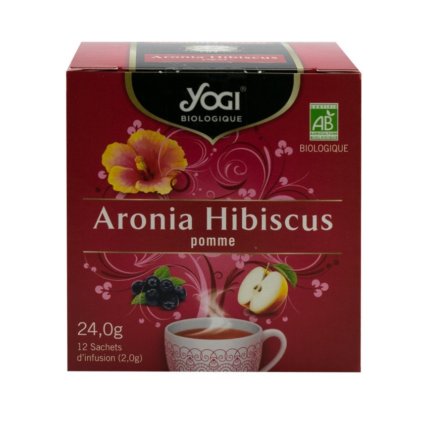 Ceai Bio Aronia Hibiscus, 12 plicuri, Yogi Tea