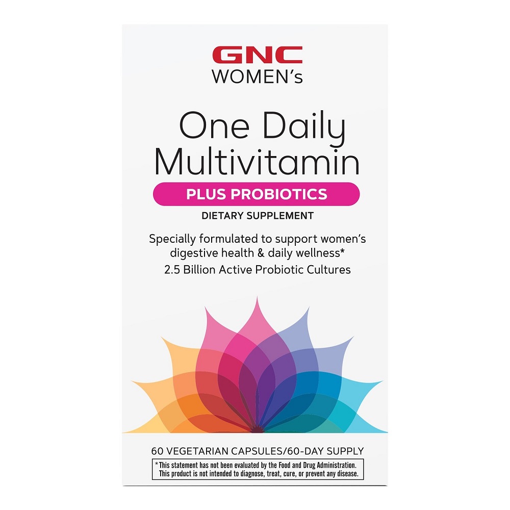 Complex de multivitamine cu probiotice pentru femei Women's One Daily Multivitamin Plus Probiotics, 60 capsule, GNC