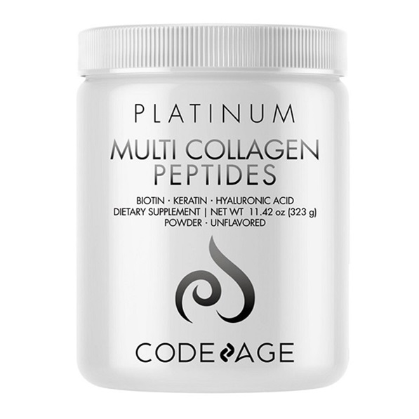 Peptide de colagen cu biotina, keratina si acid hialuronic CodeAge, 323 g, GNC