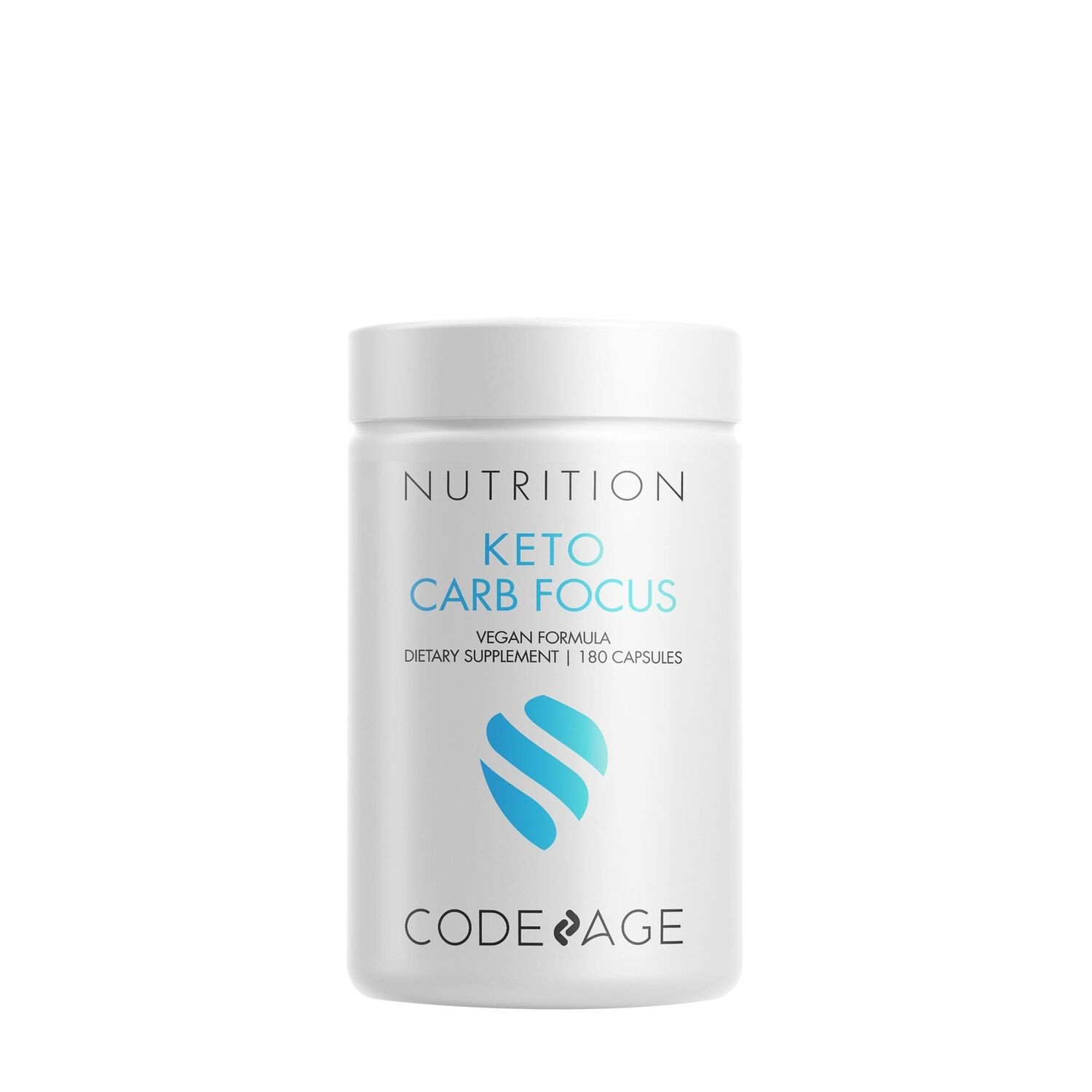 Formula pentru inhibarea asimilarii de carbohidrati CodeAge Keto Carb Focus, 180 capsule, GNC