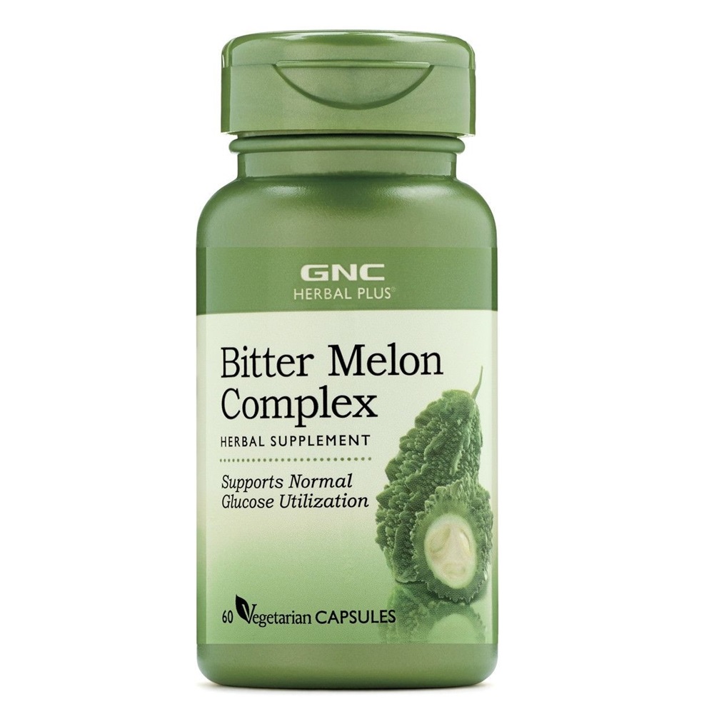 Extract standardizat din castravete amar Bitter Melon Complex Herbal Plus, 60 capsule, GNC