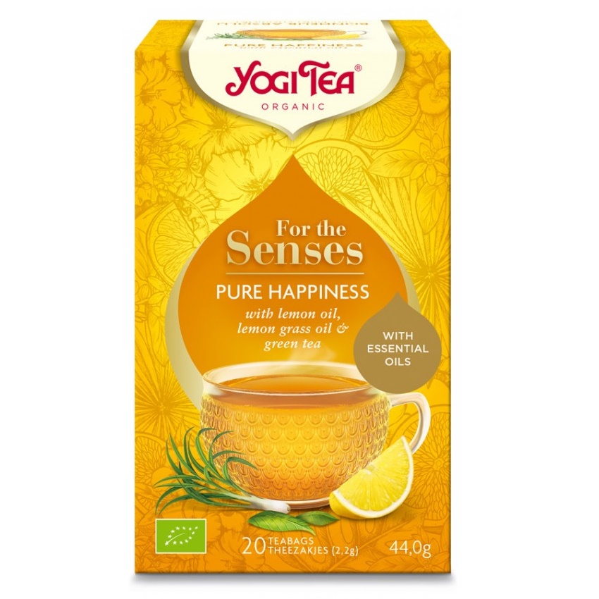 Ceai cu ulei esential, Pure Happiness, 20 plicuri, Yogi Tea