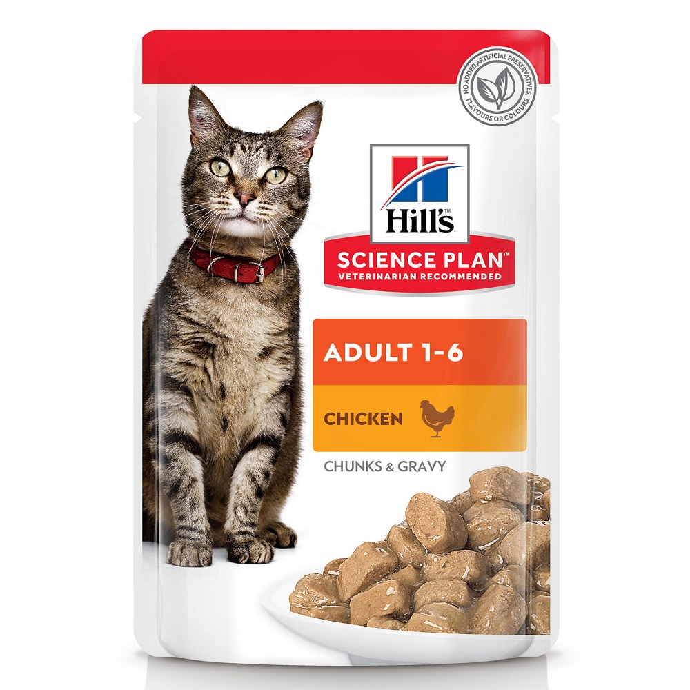 Hrana cu pui pentru pisici Adult 1-6 SP, 85 g, Hill’s