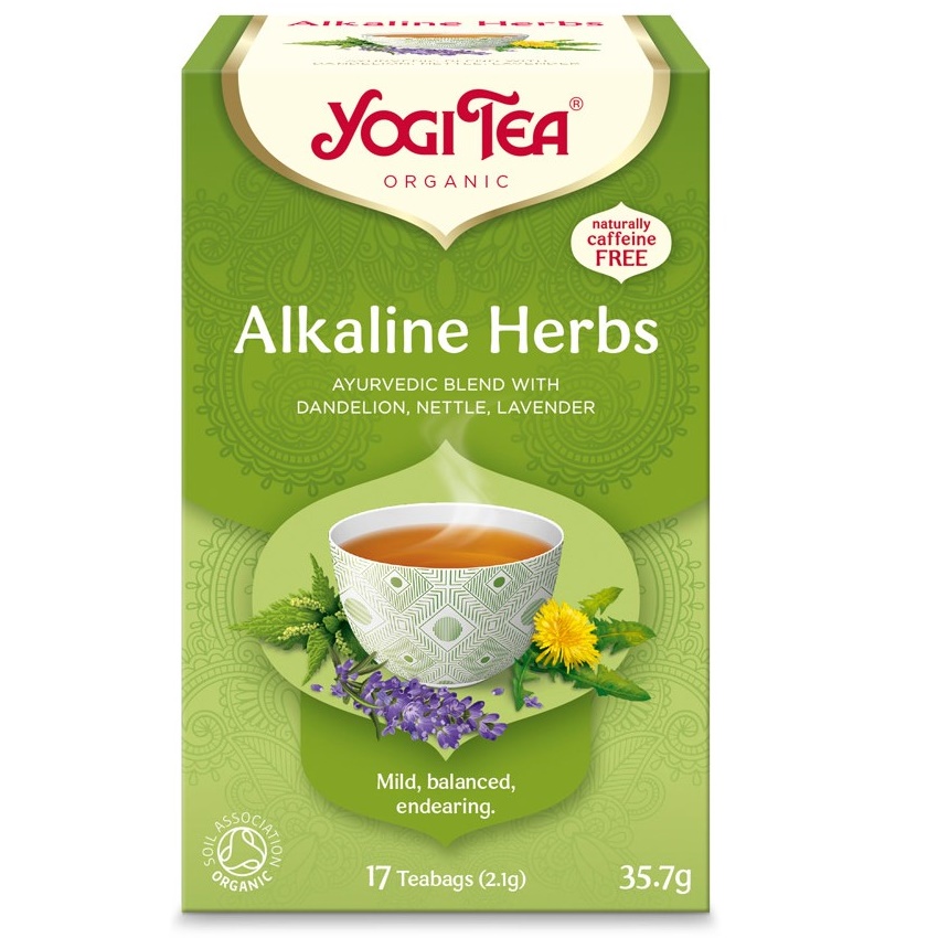 Ceai Bio din plante alcaline Alkaline Herbs, 17 plicuri, Yogi Tea
