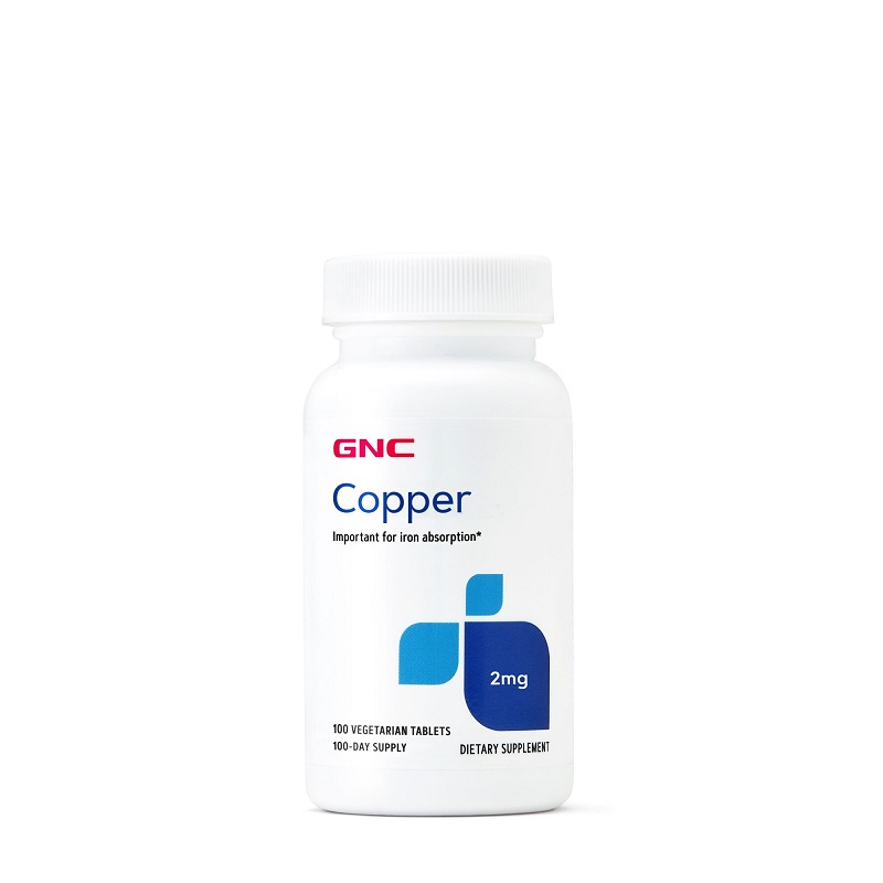 Cupru, 2 mg, 100 tablete, GNC