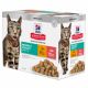 Multipack Hrana cu pui si somon pentru pisici Feline Adult Perfect Weight, 12 x 85 g, Hill’s SP 562282
