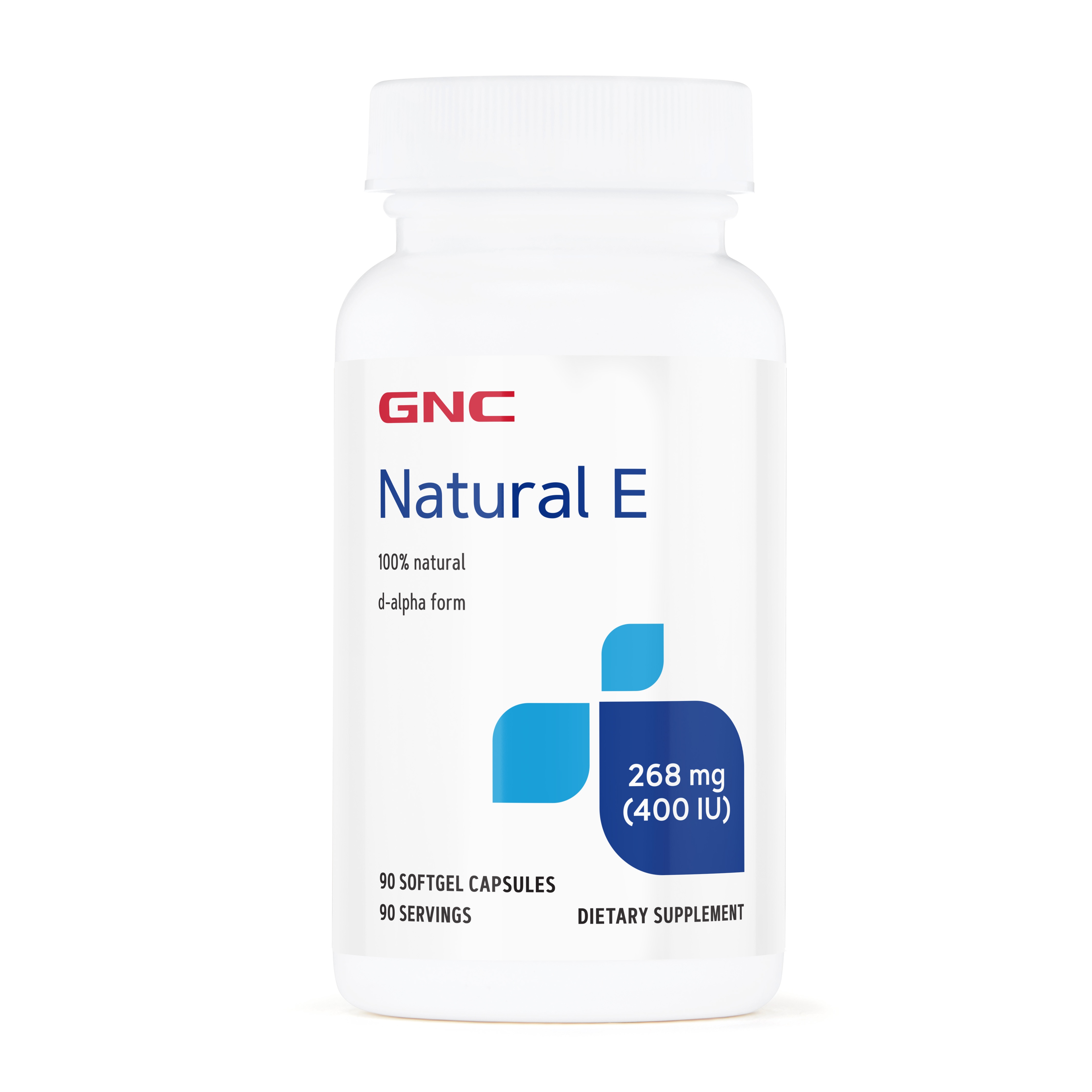 Vitamina E naturala 400 UI, 90 capsule, GNC