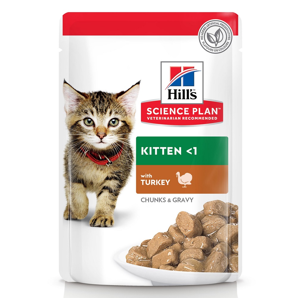 Hrana cu curcan pentru pisici Kitten, 85 g, Hill's SP