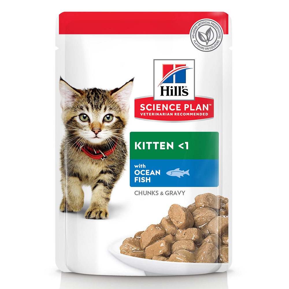 Hrana pentru pisici cu peste oceanic Kitten <1, 85 g, Hill's SP