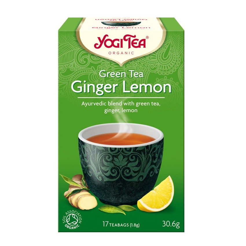 Ceai Bio Ginger Lemon, 17 plicuri, Yogi Tea