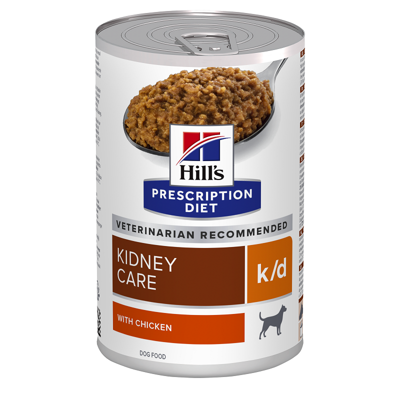Hrana cu pui pentru caini k/d Kidney Care, 370 g, Hill's PD
