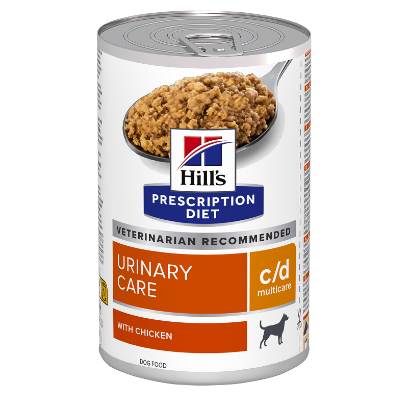 Hrana cu pui pentru caini c/d Urinary Care, 370 g, Hill's PD