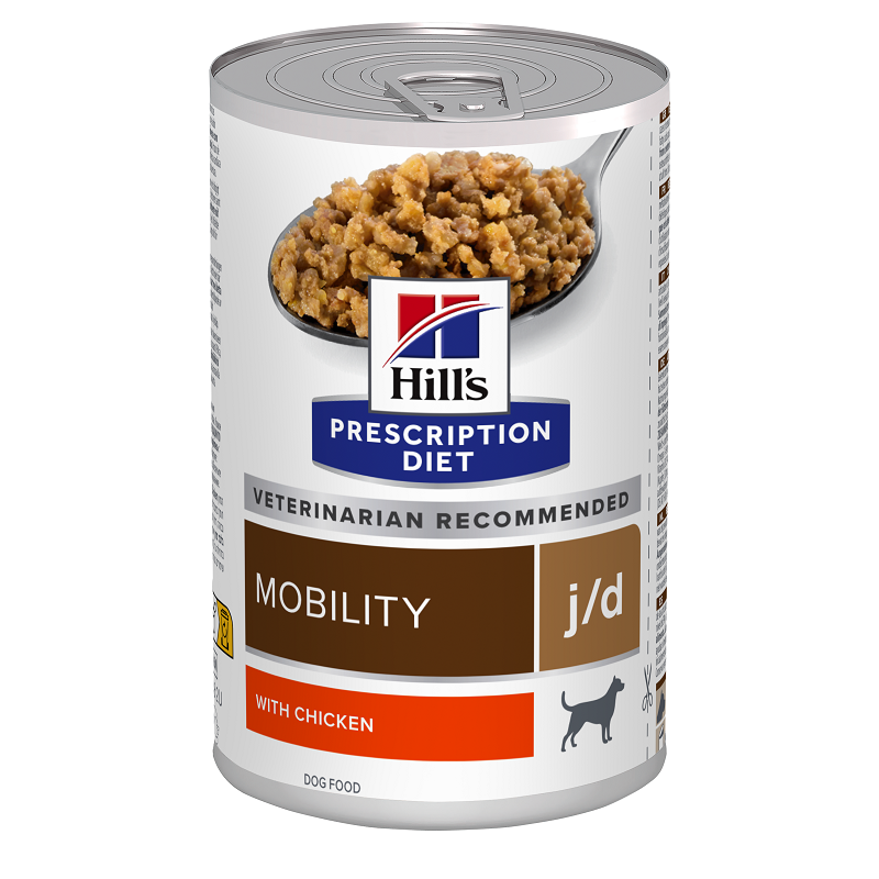 Hrana cu pui pentru caini j/d Mobility, 370 g, Hill's PD