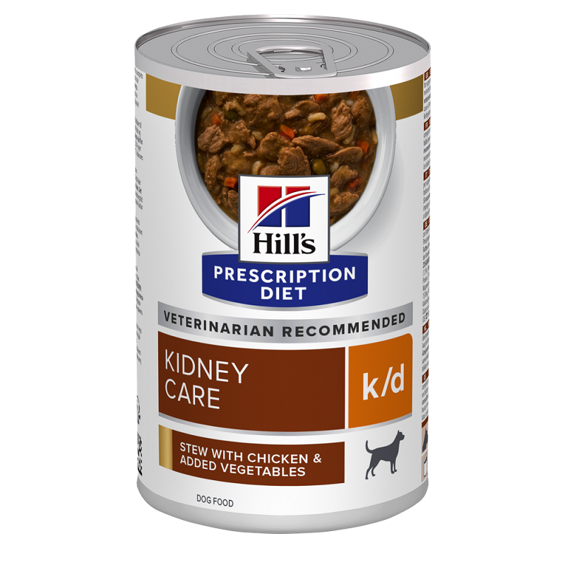 Tocanita cu pui si legume pentru caini k/d Kidney Care, 354 g, Hill's PD
