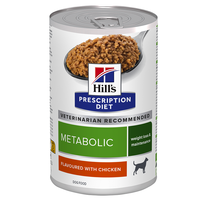 Hrana pentru caini cu aroma de pui Metabolic, 370 g, Hill's PD