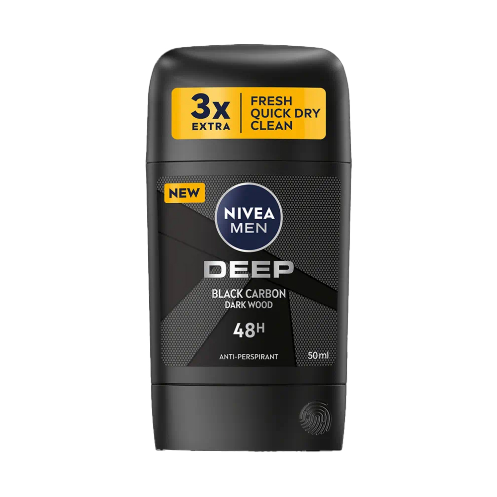 Deodorant stick Men Deep Black, 50 ml, Nivea