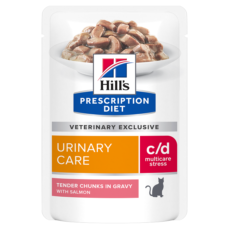 Hrana cu somon pentru pisici c/d Urinary Care, 85 g, Hill's