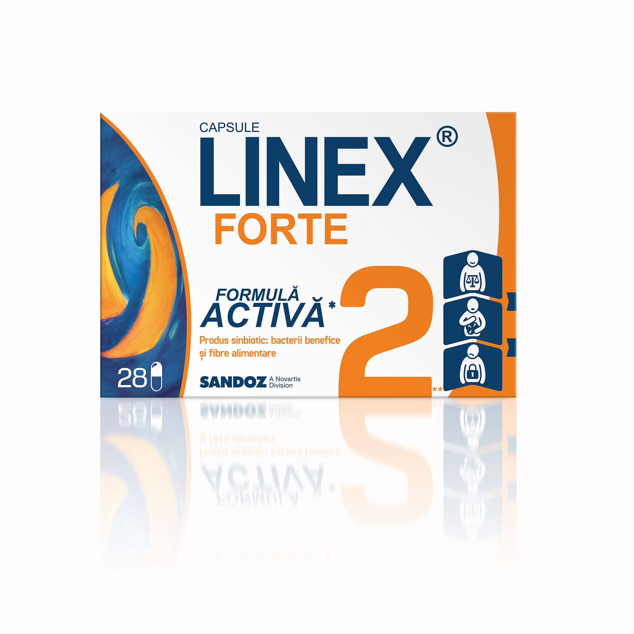 Linex Forte, 28 capsule, Sandoz