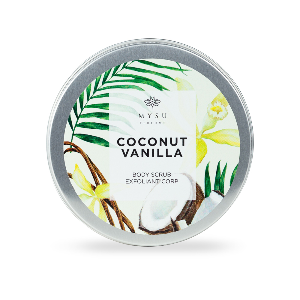 Exfoliant de corp Coconut & Vanilla, 185 ml, Mysu