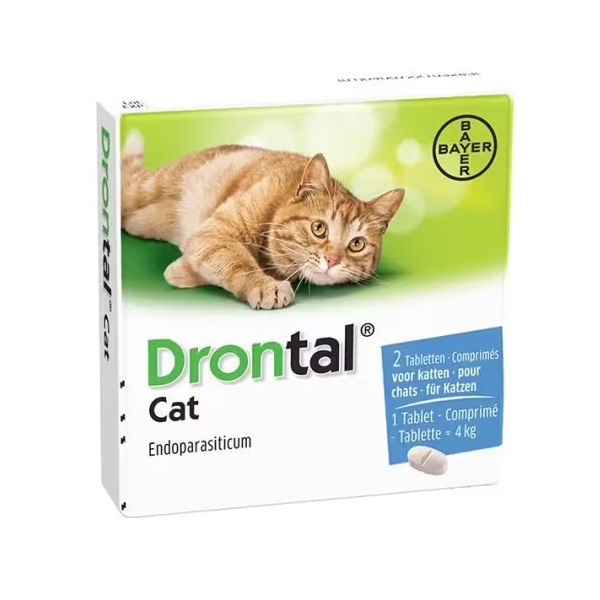 Antiparazitar intern pentru pisici Drontal Cat, 2 tablete, Bayer Vet OTC