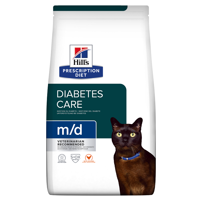 Hrana cu pui pentru pisici m/d Diabetes Care, 3 kg, Hill's PD