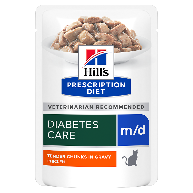 Hrana pentru pisici cu carne de pui m/d Diabetes Care, 85 g, Hill's PD