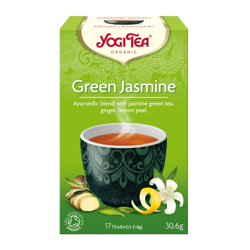 Ceai Green Jasmine, 17 plicuri, Yogi Tea
