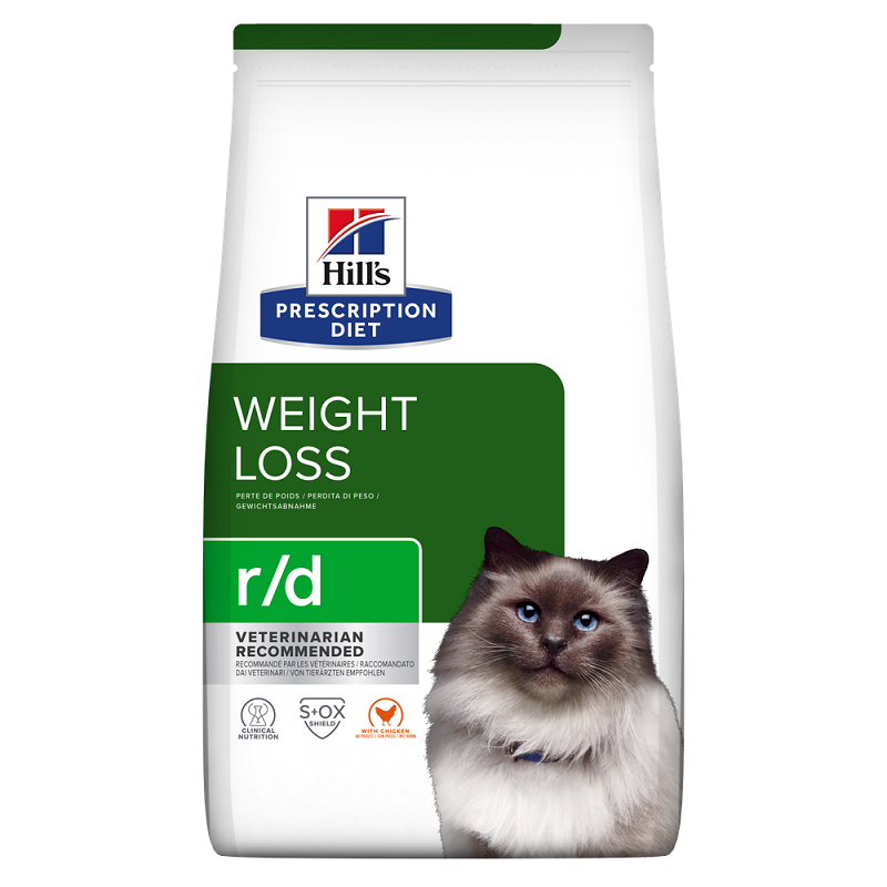 Hrana cu pui pentru pisici r/d Weight Loss, 3 kg, Hill's PD