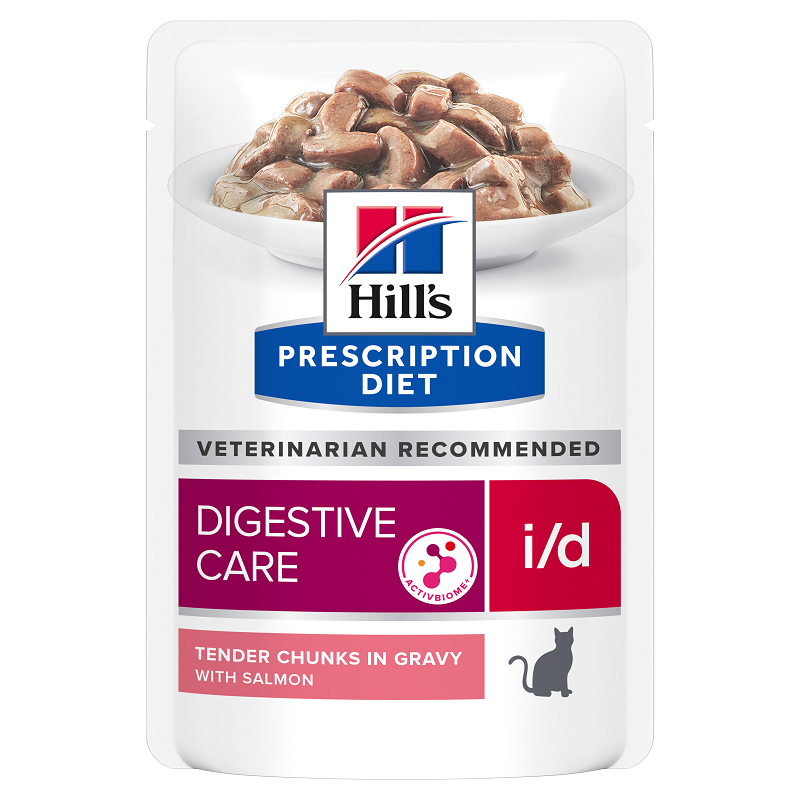 Hrana cu somon pentru pisici i/d Digestive Care, 85 g, Hill's PD