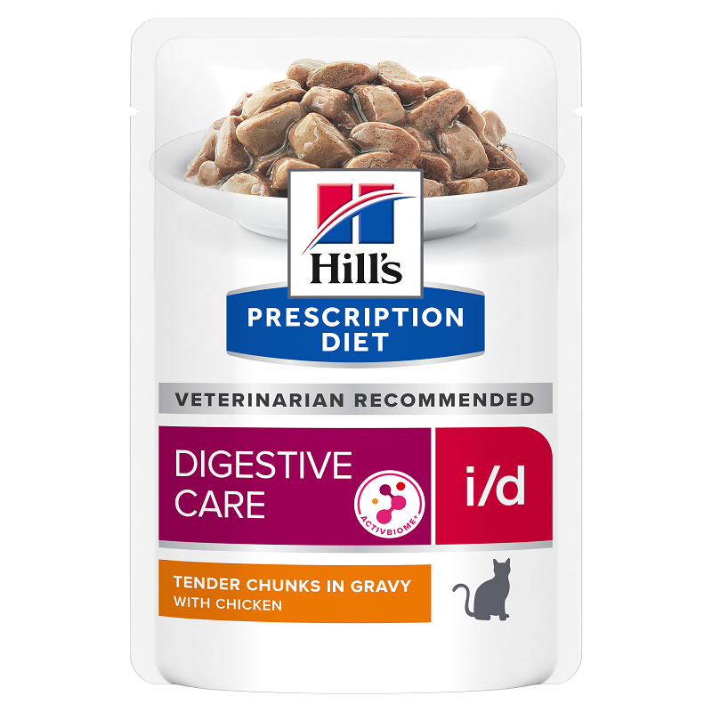 Hrana cu pui pentru pisici i/d Digestive Care, 85 g, Hill's PD