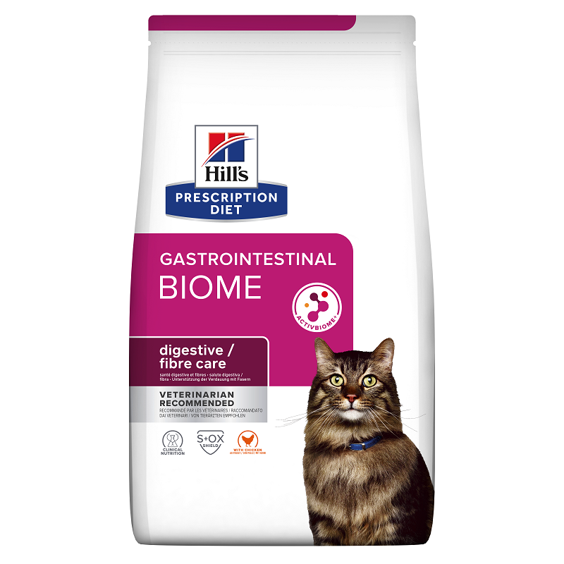 Hrana cu pui pentru pisici Gastrointestinal Biome, 3 kg, Hill's PD