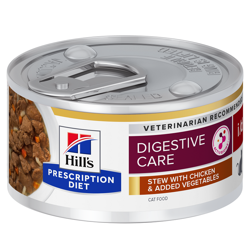 Hrana cu pui si legume pentru pisici i/d Digestive Care, 82 g, Hill's PD