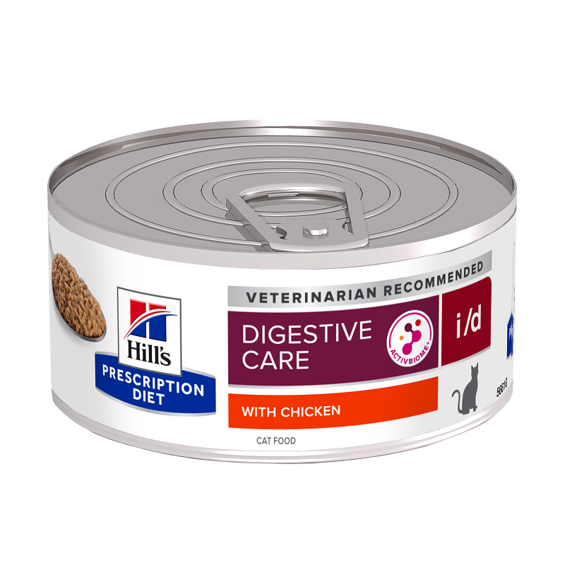 Hrana cu pui pentru pisici i/d Digestive Care, 156 g, Hill's PD