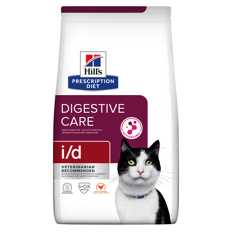 Hrana cu pui pentru pisici i/d Digestive Care, 400 g, Hill's PD