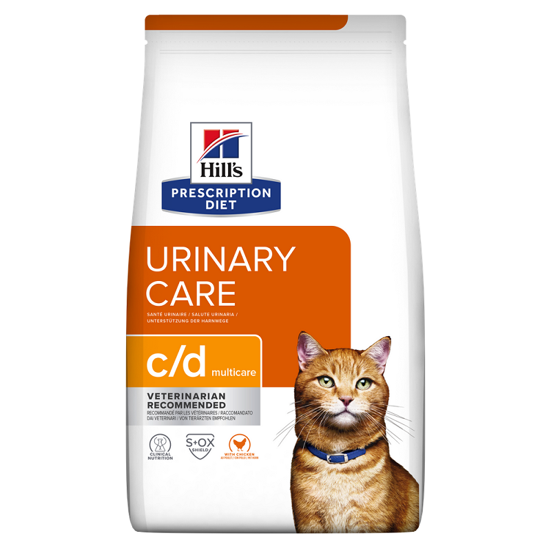 Hrana cu pui pentru pisici c/d Urinary Care, 400 g, Hill's PD