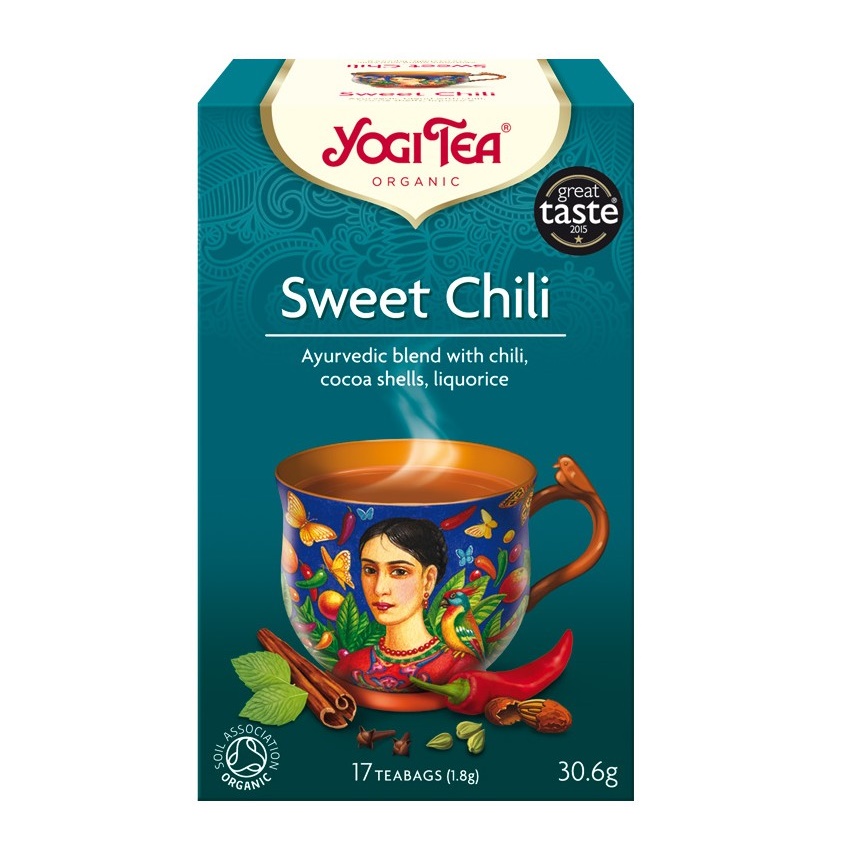 Ceai Bio Sweet Chili, 17 plicuri, Yogi Tea