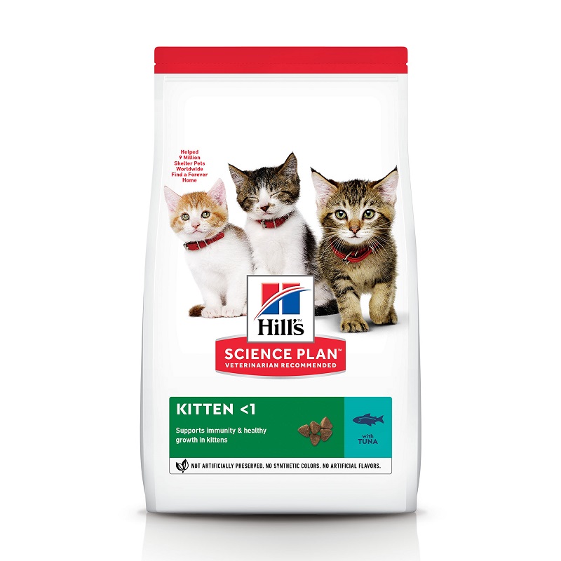 Hrana cu ton pentru pisici Kitten <1, 300 g, Hill's SP