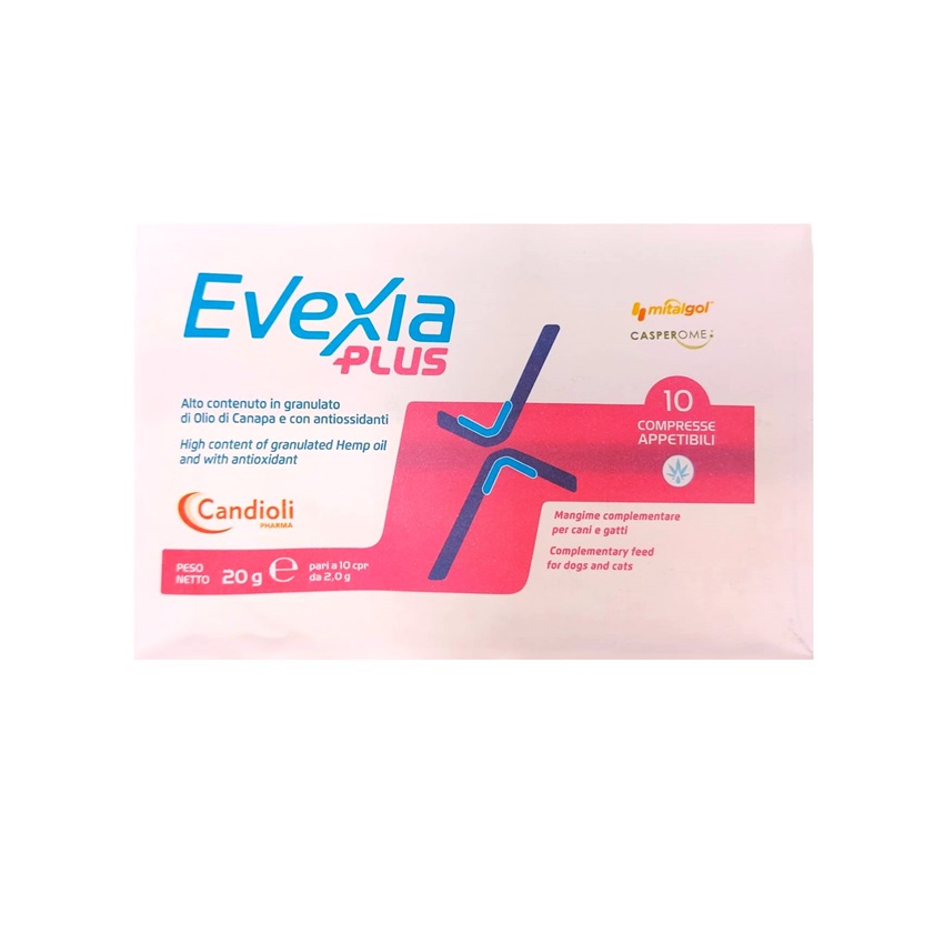 Supliment nutritiv pentru caini si pisici Evexia Plus, 10 comprimate, Candioli