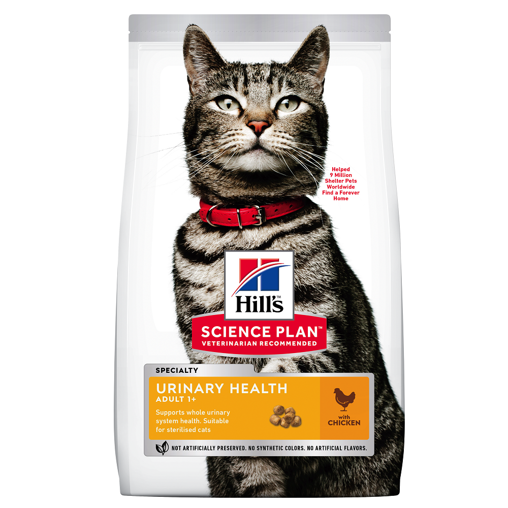 Hrana cu pui pentru pisici Adult Urinary Health, 3 kg, Hill's SP
