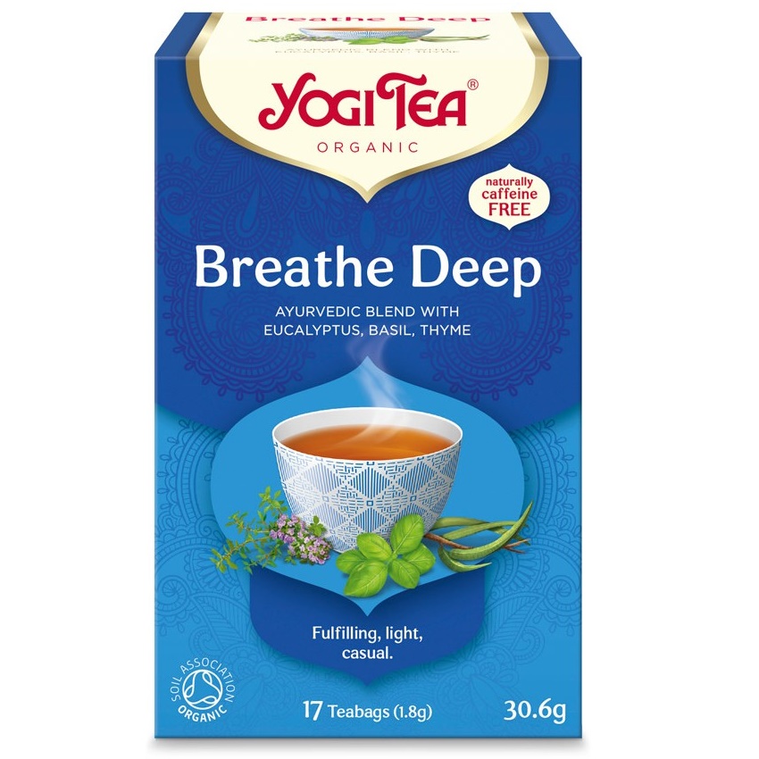 Ceai Bio Breathe Deep, 17 plicuri, Yogi Tea