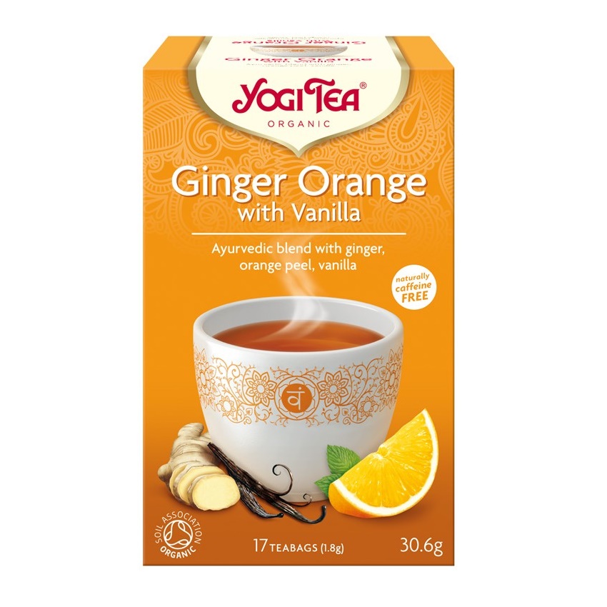 Ceai Bio Ginger Orange, 17 plicuri, Yogi Tea