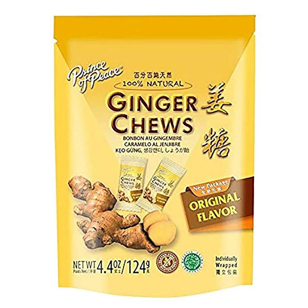 Caramele 100% naturale cu ghimbir Prince of Peace, 28 caramele, GNC