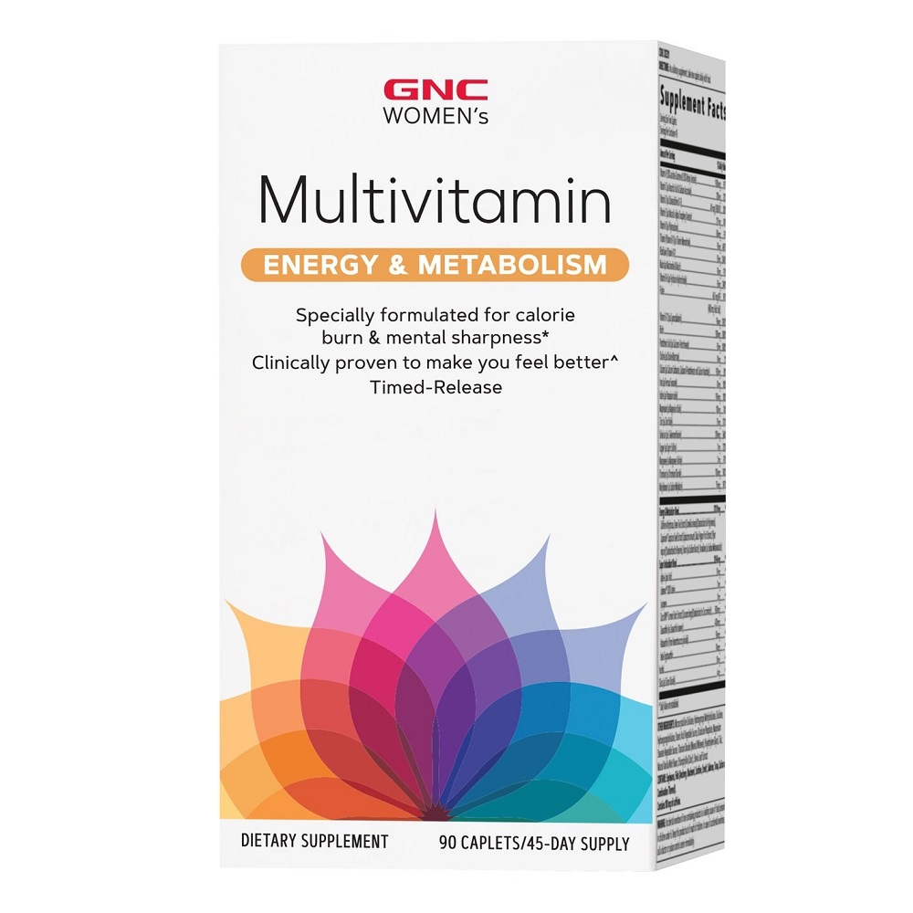 Complex de multivitamine pentru femei Women's Multivitamin Energy & Metabolism, 90 tablete, GNC
