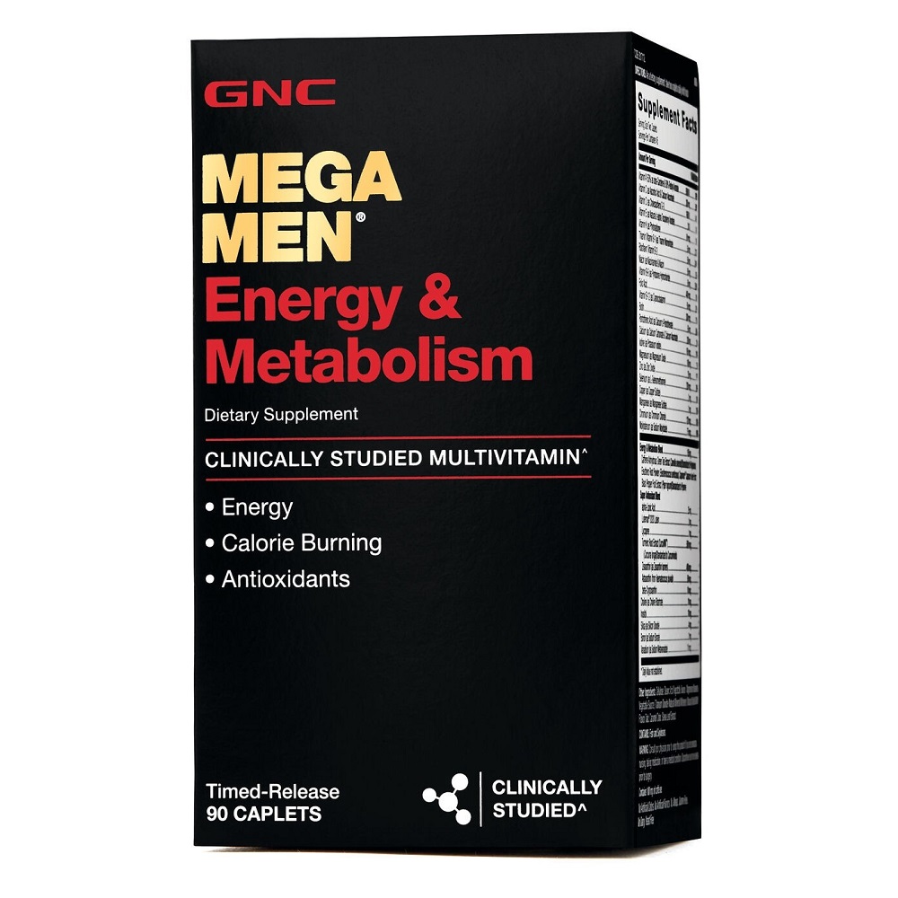 Complex de multivitamine pentru barbati Mega Men Energy & Metabolism, 90 tablete, GNC