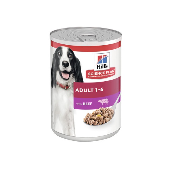 Hrana cu vita pentru caini adulti Adult 1-6, 370 g, Hill's SP