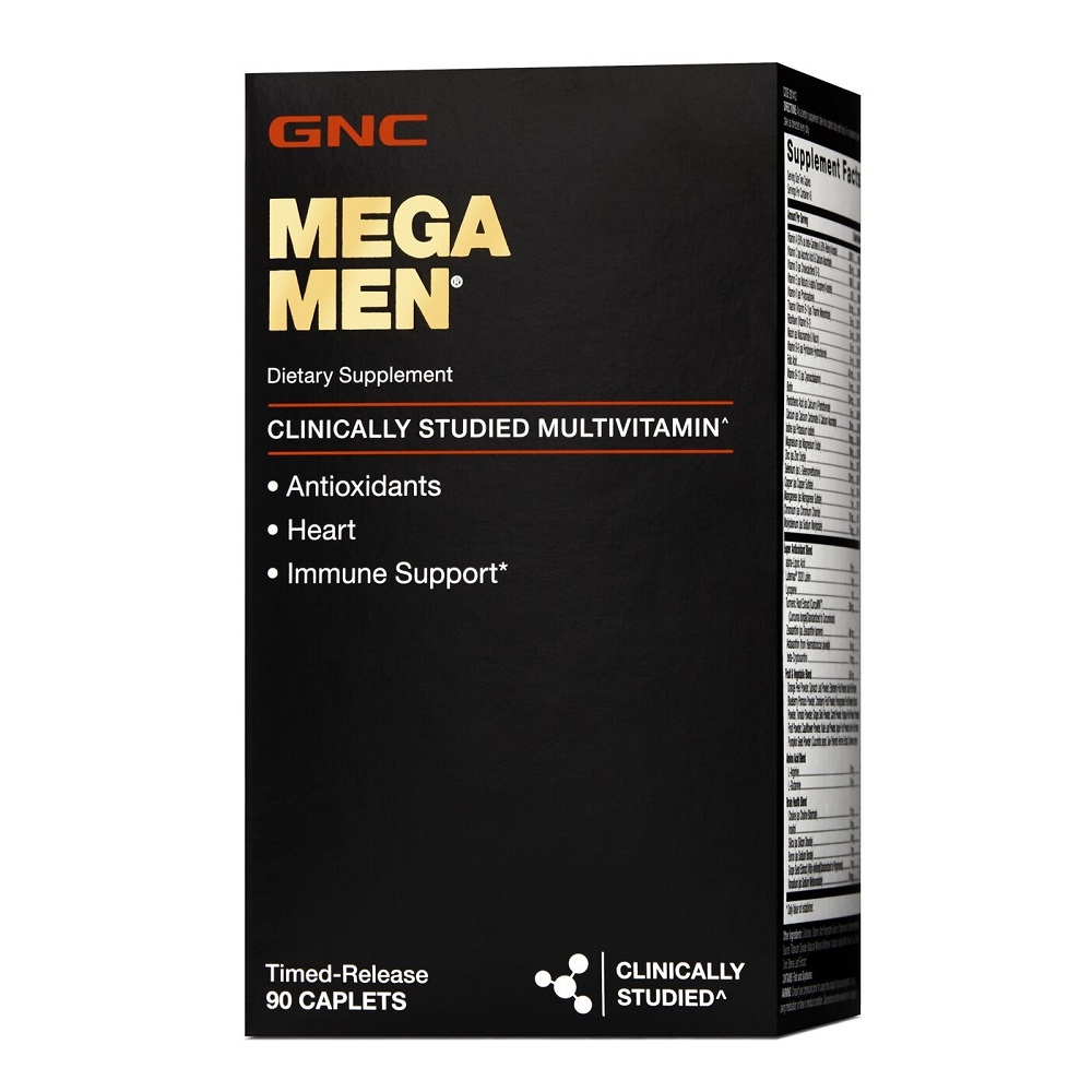 Complex de multivitamine pentru barbati Mega Men, 90 tablete, GNC