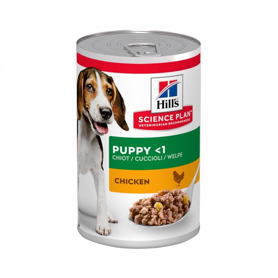 Hrana cu pui pentru caini <1 an Puppy, 370 g, Hill's SP