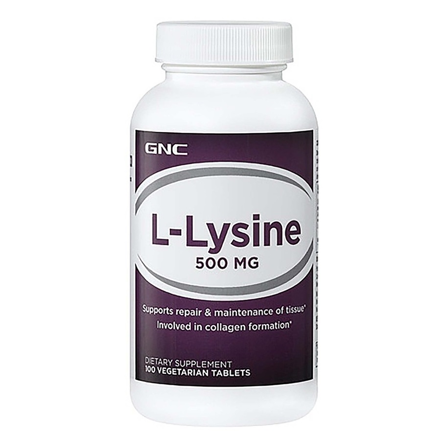 L-Lysine, 500 mg, 100 tablete, GNC