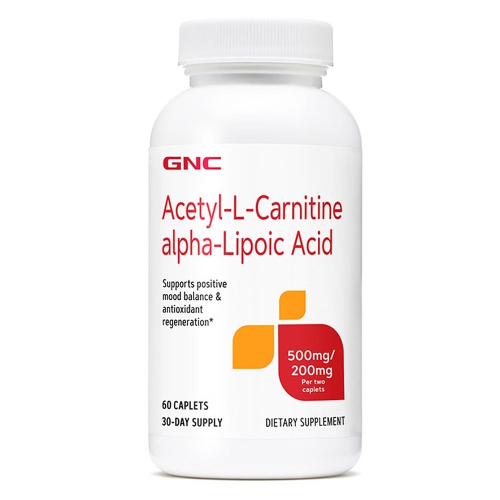 Acetil L-Carnitina si Acid Alfa Lipoic, 60 tablete, GNC