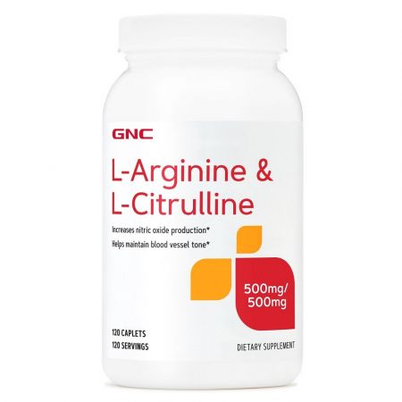 L-Arginine & L-Citrulline, 120 tablete - GNC
